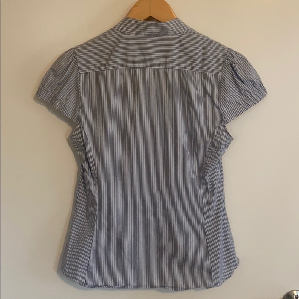 Express Design Studio Striped Button Top - image 3